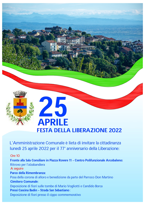 25 Aprile Festa della Liberazione 2022