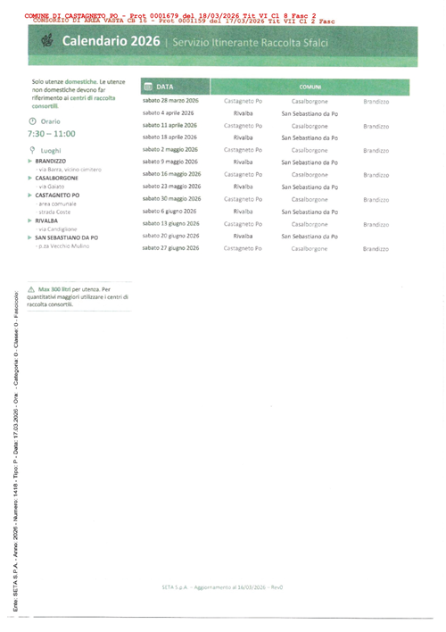 Calendario 2026_Servizio Itinerante raccolta Sfalci