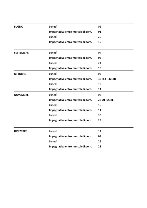 Servizio prelievi comunale