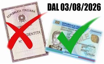 Cessazione validità carta d’identità cartacea al 03 Agosto 2026