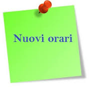 Avviso nuovi orari di apertura al pubblico