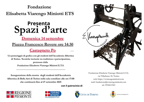 Inaugurazione della mostra degli studenti dell'Accademia Albertina di Bella Arti di Torino